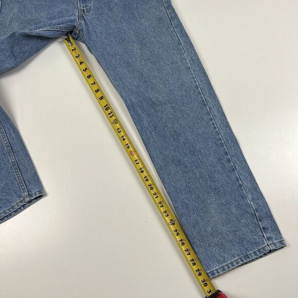 Vintage Levis 505 Orange Tab Distressed Jeans 36 X 30 Light Wash Denim - Picture 4 of 12